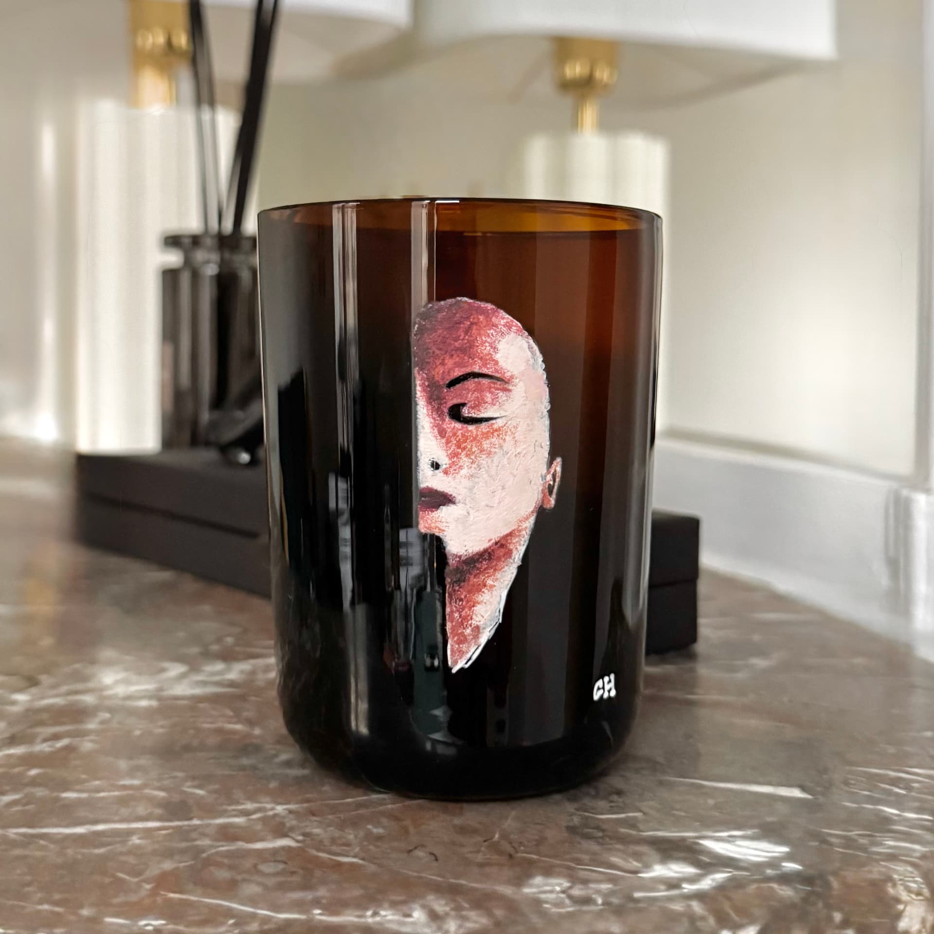 Acrylique sur verre